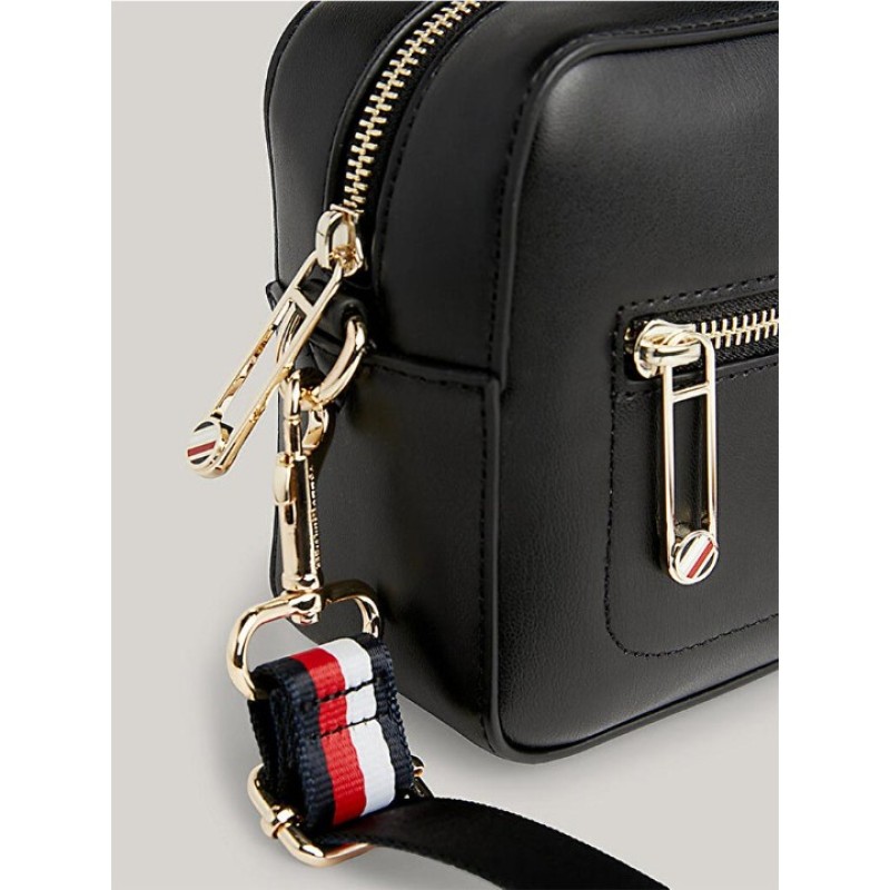 TOMMY HILFIGER SİYAH KADIN ÇANTA SS25 ICONIC TOMMY CAMERA CORP AW0AW15864BDS