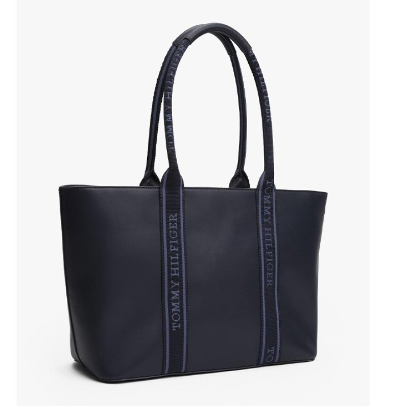 TOMMY HILFIGER MAVİ KADIN ÇANTA SS25 TH LOGOTAPE TOTE AW0AW17198DW6