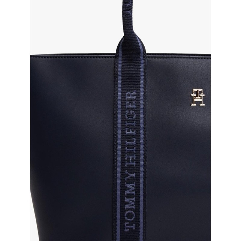 TOMMY HILFIGER MAVİ KADIN ÇANTA SS25 TH LOGOTAPE TOTE AW0AW17198DW6