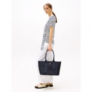 TOMMY HILFIGER MAVİ KADIN ÇANTA SS25 TH LOGOTAPE TOTE AW0AW17198DW6 TOMMY HILFIGER MAVİ KADIN ÇANTA SS25 TH LOGOTAPE TOTE AW0AW17198DW6