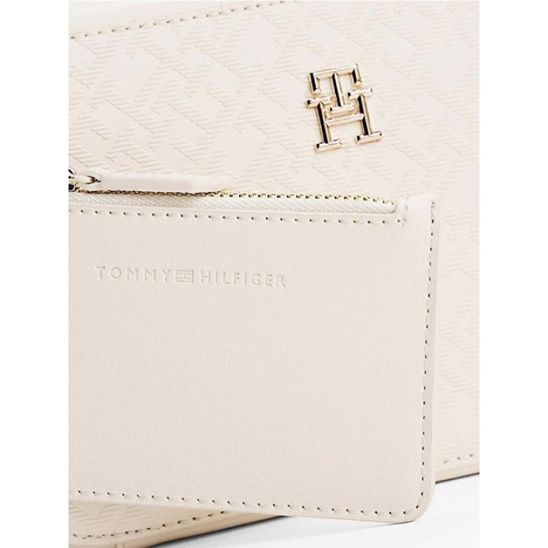 TOMMY HILFIGER BEYAZ KADIN ÇANTA SS25 TH DISTINCT CAMERA MONO AW0AW17221AA8
