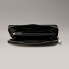 CALVIN CLEIN SİYAH KADIN CÜZDAN SS25 SCULPTED ZIP AROUND MONO K60K60763401R