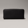 CALVIN CLEIN SİYAH KADIN CÜZDAN SS25 SCULPTED ZIP AROUND MONO K60K60763401R