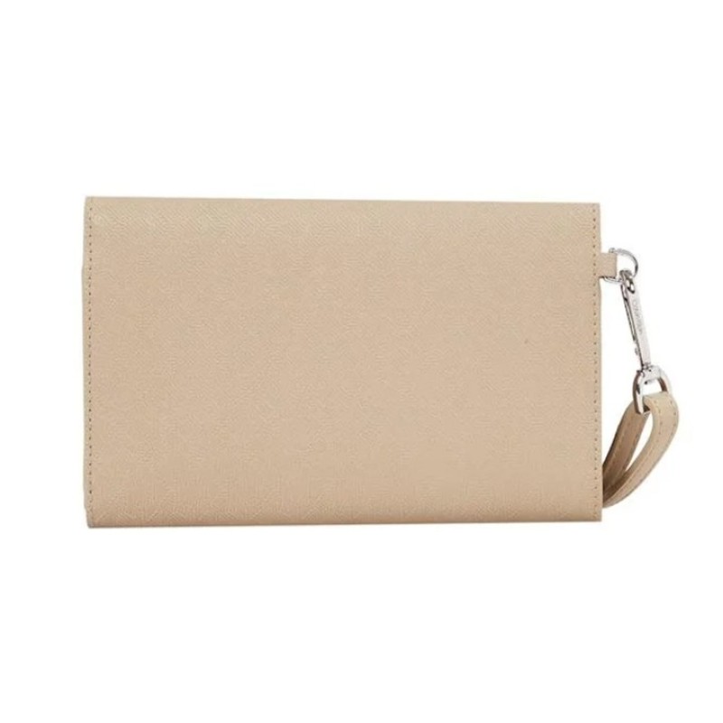 CALVIN CLEIN BEJ KADIN CÜZDAN SS25 CK MUST XL TRIFOLD WRISTEL K60K612940W75