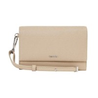 CALVIN CLEIN BEJ KADIN CÜZDAN SS25 CK MUST XL TRIFOLD WRISTEL K60K612940W75