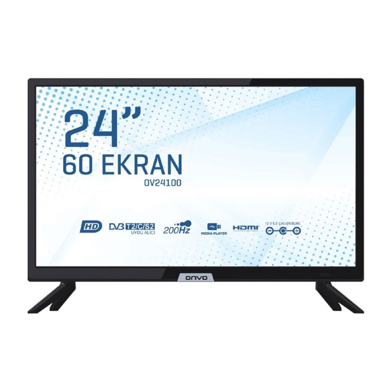 ONVO 24" 60 EKRAN HD UYDULU LED TELEVİZYON OV24100