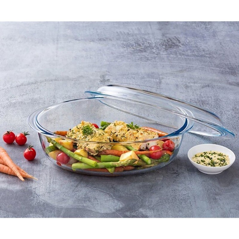 PYREX 4,5 L CASSEROLE OVAL KAPAKLI FIRIN KABI 460A000