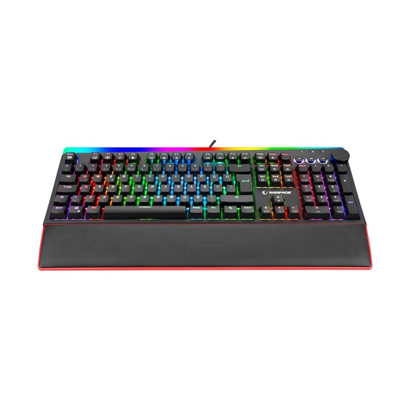 RAMPAGE X-TRACER BİLEK DESTEKLİ GAMING KLAVYE KB-R97