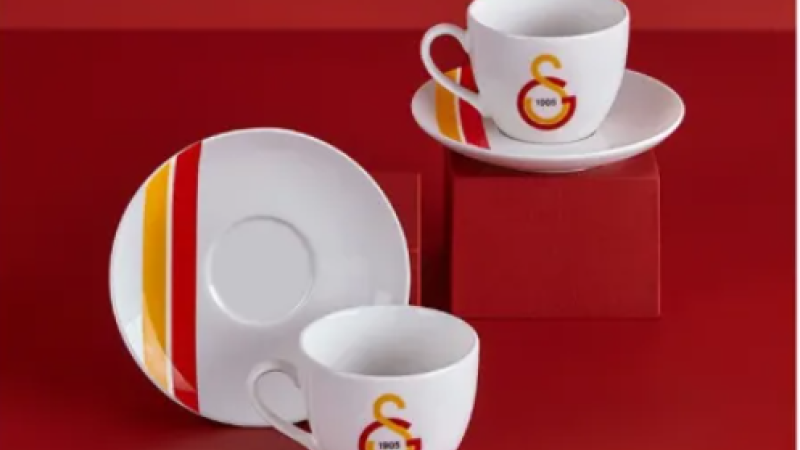 NEVA GALATASARAY ÇİZGİLİ 2 Lİ ÇAY FİNCAN TAKIMI 3473