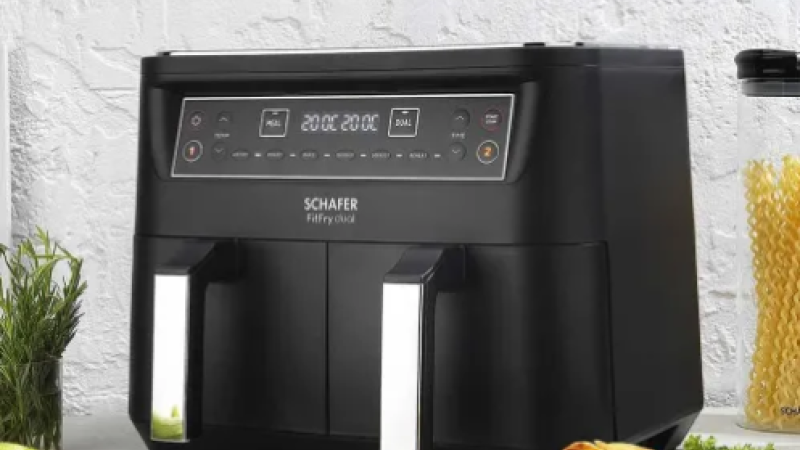 Çift hazneli avantaj mı dezavantaj mı? Hangi ürünler pişirilebilir? Schafer Airfryer