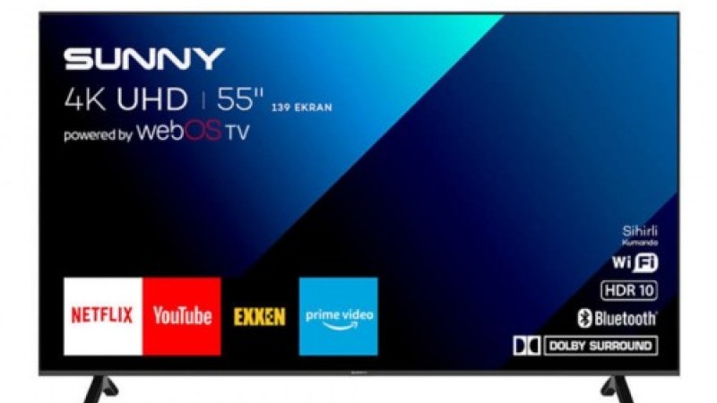SUNNY 55" 139 EKRAN FRAMELESS UHD 4K WEBOS SMART TELEVİZYON